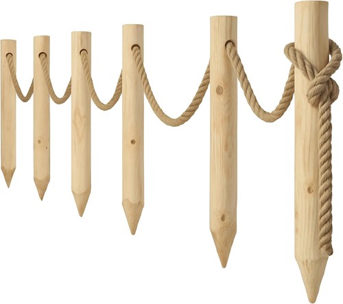 Holzzaun holzpfosten ø8 x - holzzaun,